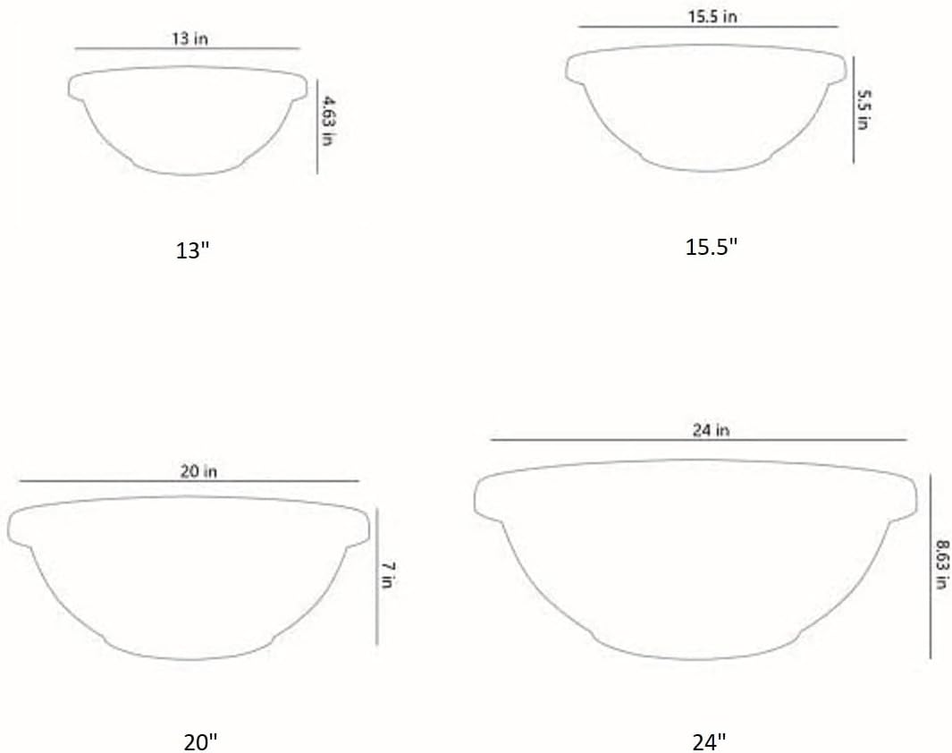 The HC Companies 20 Inch Large Garden Bowl Planter - Shallow Plant Pot with Drainage Plug for Indoor Outdoor Flowers, Herbs, Chocolate