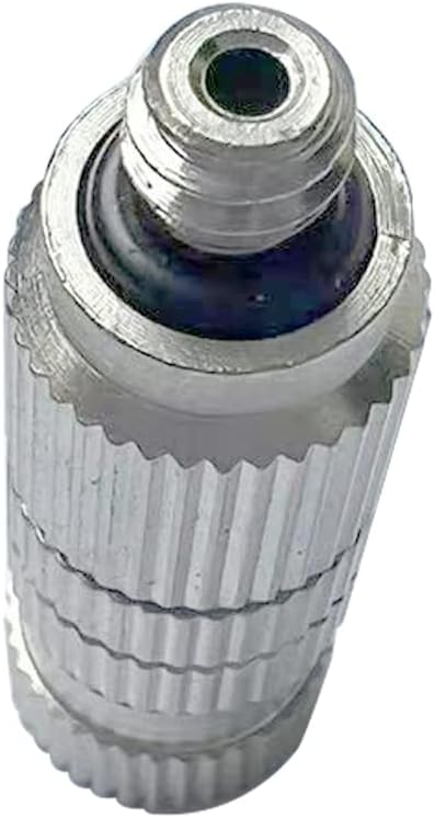 High Pressure Brass Nickel Plated Misting Nozzle for Outdoor Cooling Mist System, 0.5mm Ceramics Orifice, Anti-Drip Cleanable, 10pcs