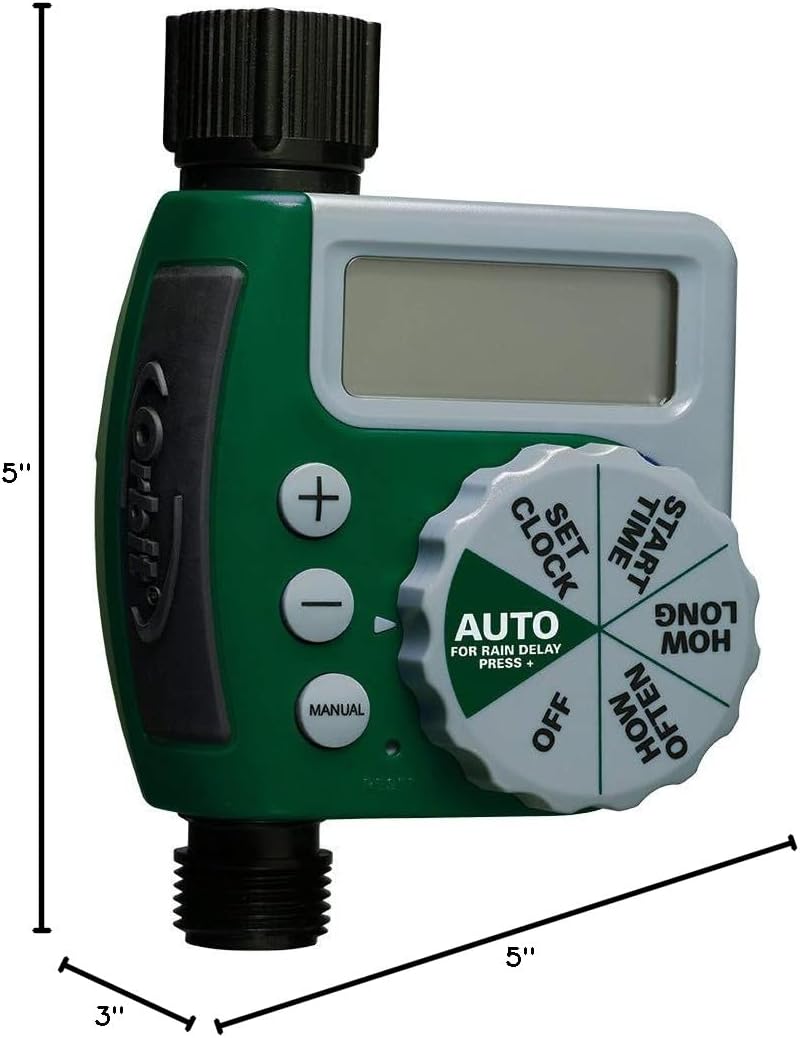 3-Pack Orbit 62061Z 1-Outlet Programmable Hose Faucet Timer - Convenient and Programmable Watering Control