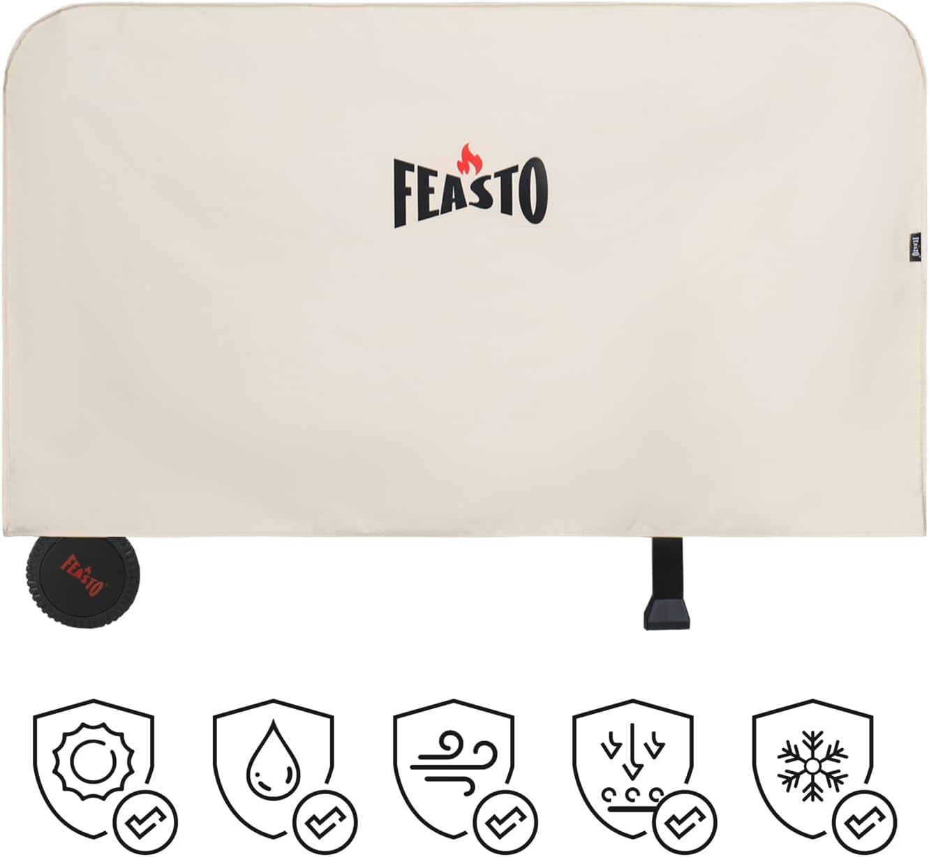 Three-Shelf Movable Food Prep and Work Cart Table, Home and Outdoor Multifunctional Stainless Steel Table Top Worktable on Two Wheels, L39.5''x W25.6''x H33'', Cover Included