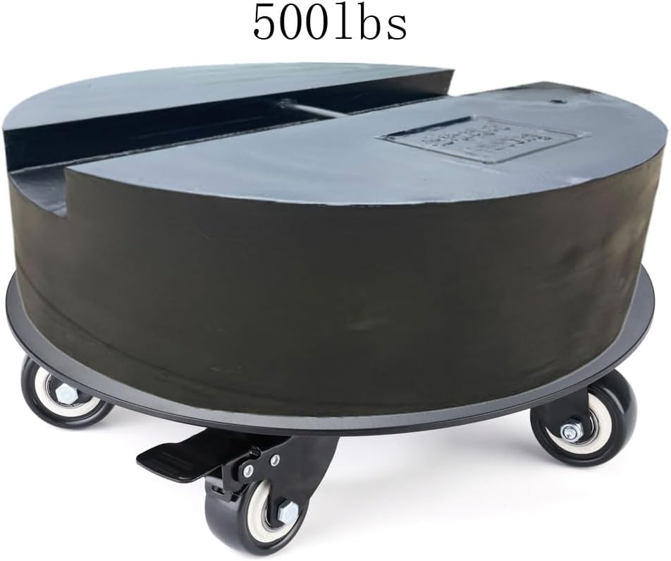 Plant Stand with Wheels,3.0mm Thick Aluminum Alloy Plant Caddy with Wheels Heavy Duty, Rolling Plant Stand Holds 14 Inch and 500lbs(Black)