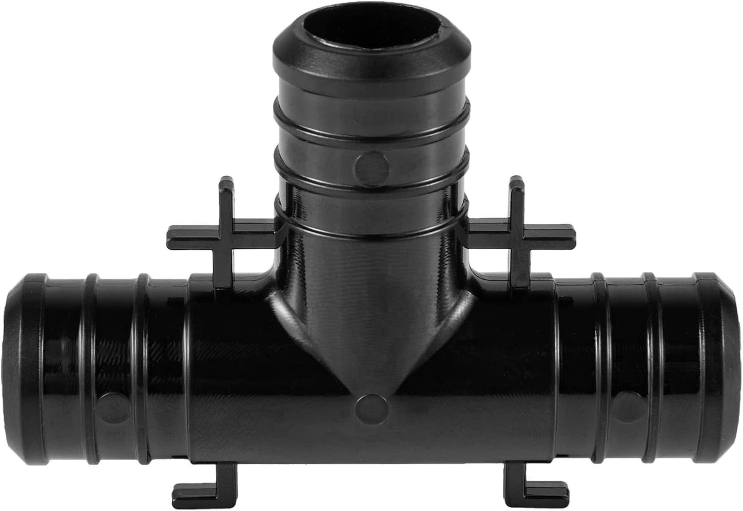 (Pack of 10) EFIELD Poly PPSU Barb Crimp Pex Fitting 3/4" X 3/4"x3/4" Tee With Tab, ASTM 2159,(PPSU1807052)