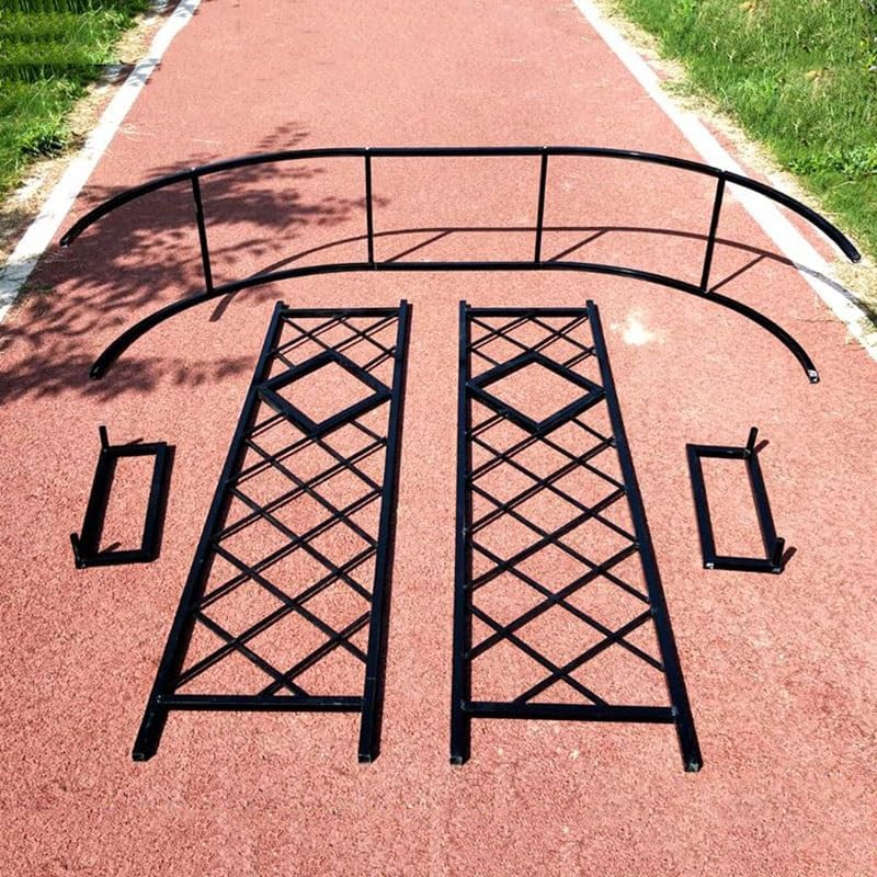 Heavy Duty Steel Garden Arbor & Trellis Arch for Grape Vines Climbing Plants Pergola Outdoor Theme Decoration Archway 180cm 260cm 340cm 140cm (Color : Black, Size : 71" W x 91" H)