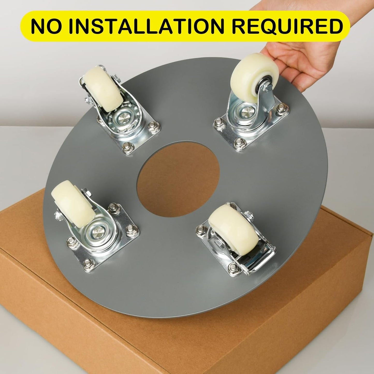 Plant Dolly with Wheels, Heavy Duty 480lbs Plant Caddy with Wheels, Indoor/Outdoor Rolling Plant Stand Cart with Casters for Garden Home Flower Pot Mover 12inch