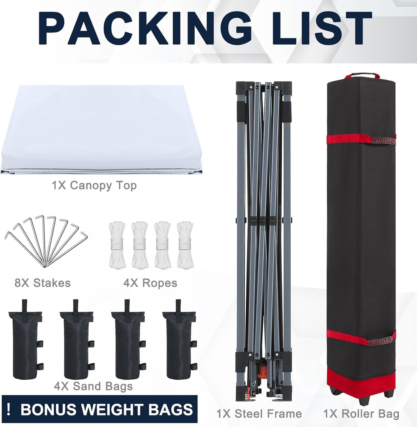 COOSHADE Pop Up Canopy Tent, 8x8 Easy Setup Instant Canopy Sun Shelter Beach Tent, Portable Sports, White