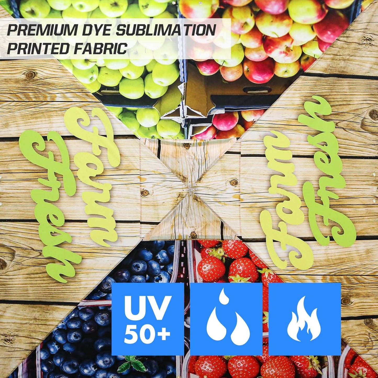 EAGLE PEAK Pop Up Canopy Tent with Wheeled Carry Bag, 8 Stakes, 4 Ropes, 4 Weight Bags, Easy Set Up Tent Canopy, 10x10 ft, 100sqft of Shade, Fruit Stand