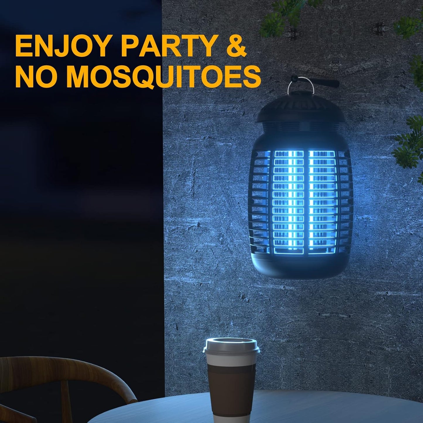 VANELC Bug Zapper for Indoor and Outdoor, 4200V Electric Mosquito Zapper, High Powered Waterproof Fly Zappers Mosquito Traps Outdoor, Fly Control for Home, Kitchen, Backyard, Camping