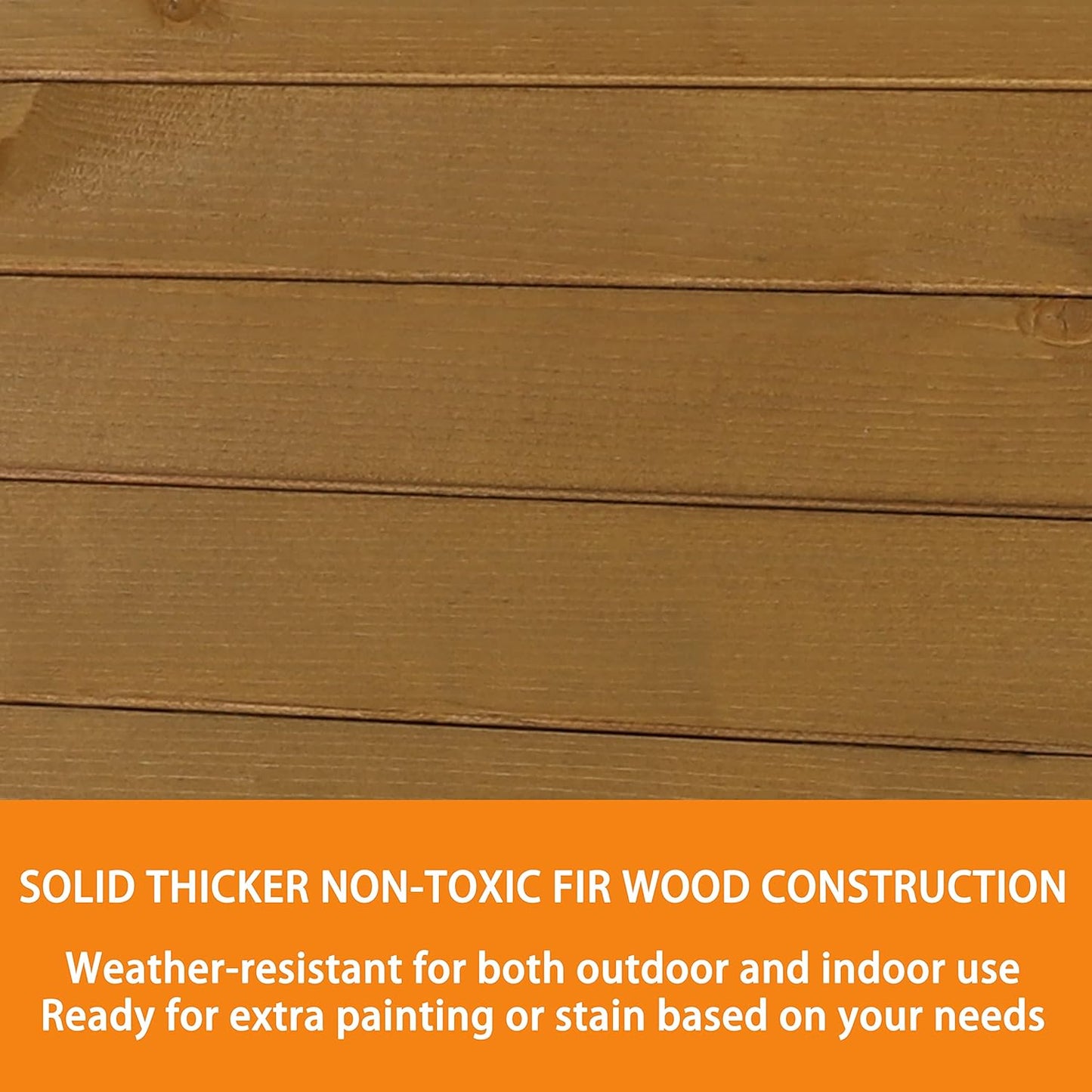 MUPATER Potting Bench Garden Table for Outdoors with Removable Stainless Sink, Planting Work Bench with Storage Shelves and Drawer, Natural Wood