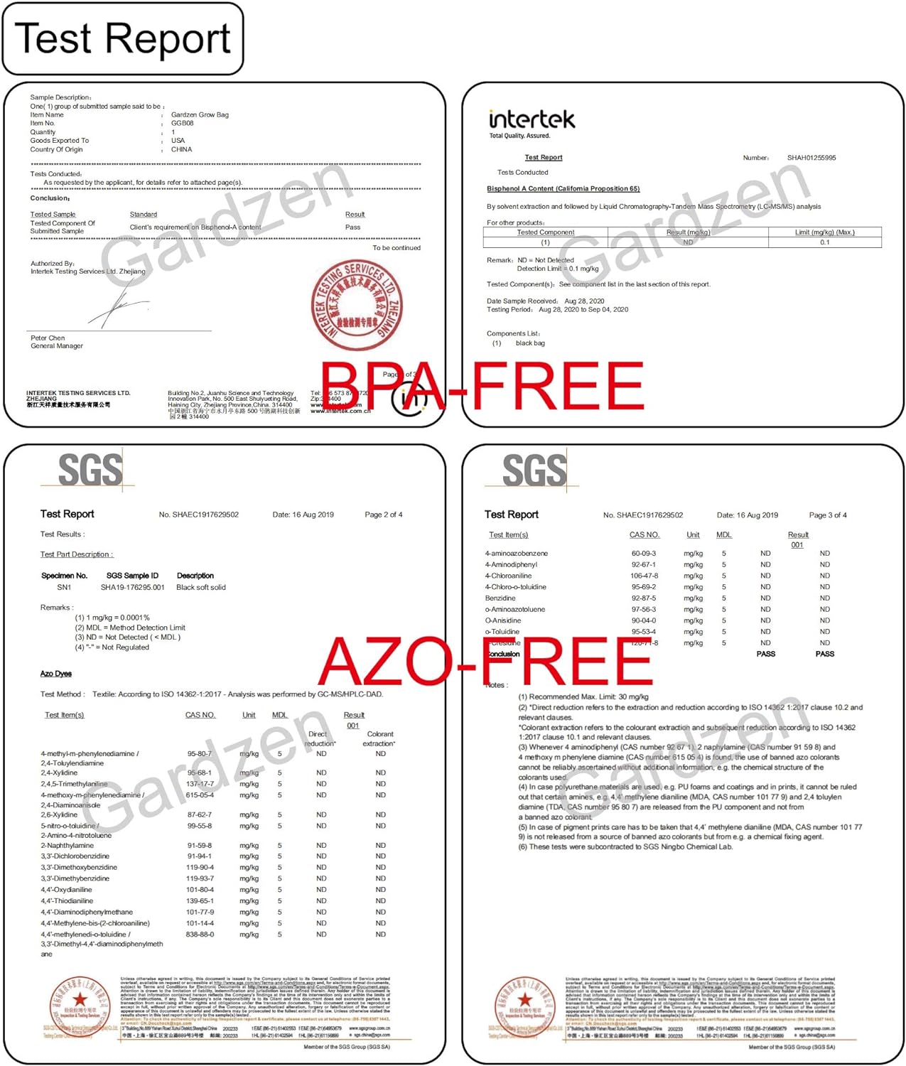 Gardzen 20-Pack 1 Gallon Nonwoven Grow Bags, Aeration Fabric Pots