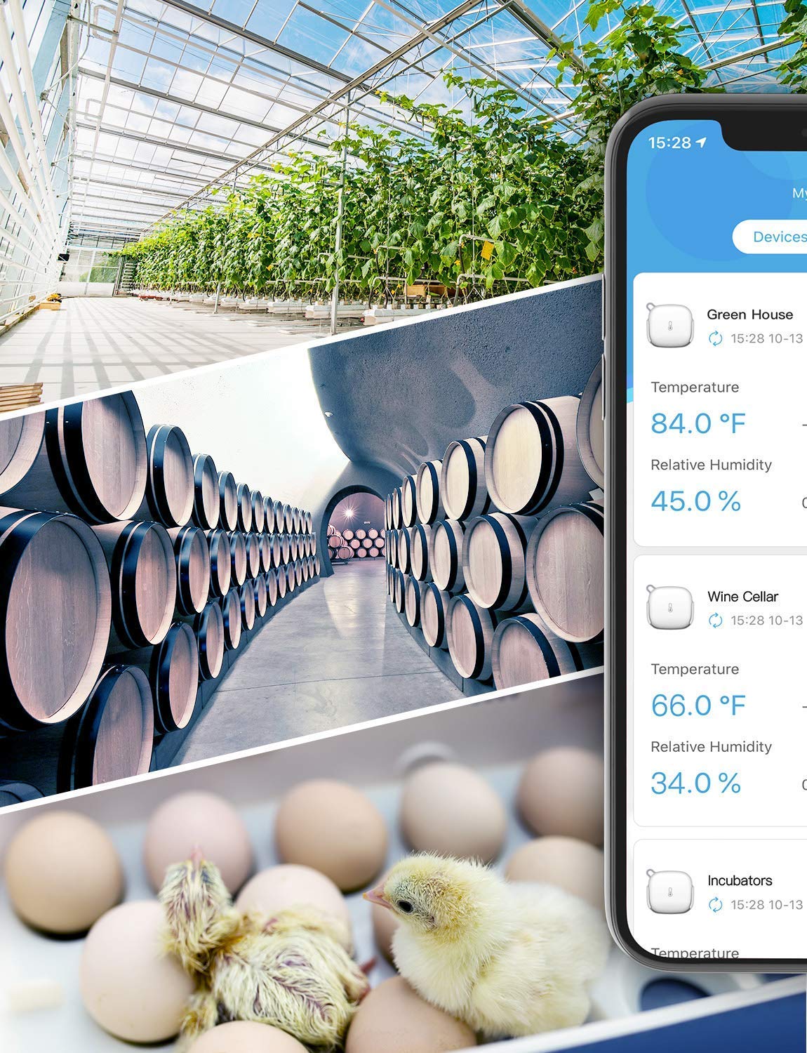Govee WiFi Thermometer Hygrometer H5179, Smart Humidity Temperature Sensor with App Notification Alert, 2 Years Data Storage Export, Remote Monitor for Room Greenhouse (Only Support 2.4G Wi-Fi)