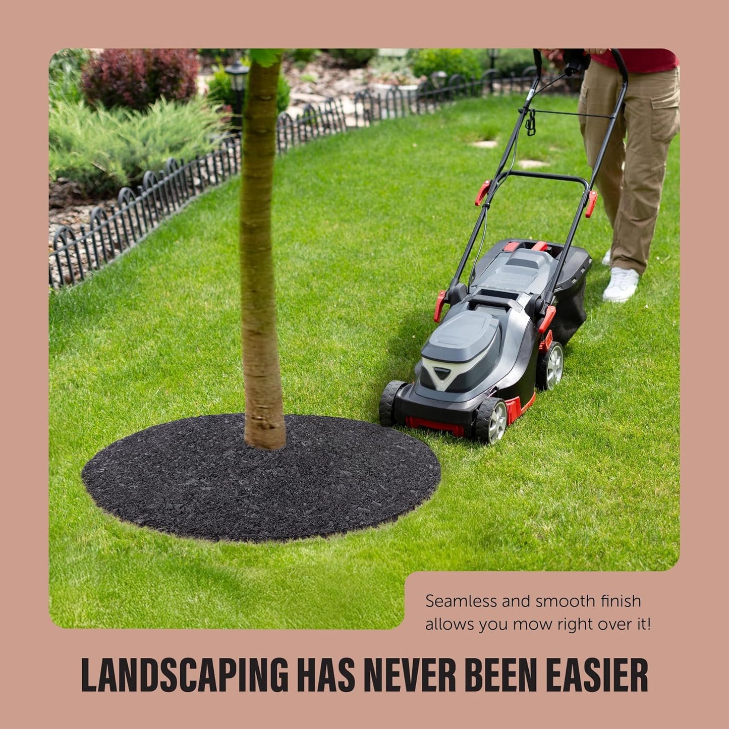Rubberific 36" Rubber Mulch Tree Ring (Brown)