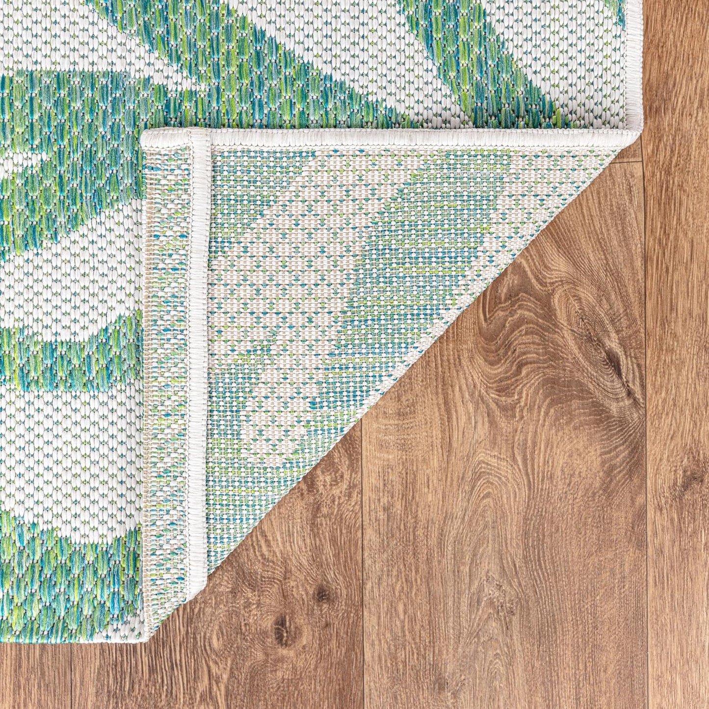 Keen Home Design Terrace Outdoor Area Rug - 5x8 Washable Indoor/Outdoor Rug for Patio, Kitchen, Balcony, Beach, Garden, Deck and Porch, Size: 5'3"x7'7"