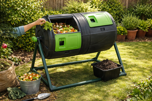 How Outdoor Compost Tumblers Speed Up Kitchen Waste Recycling