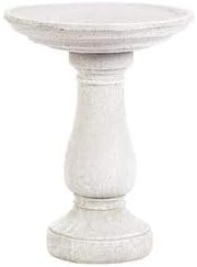 Oval birdbath 24in Tall x 20in Dia Marble Tone Color