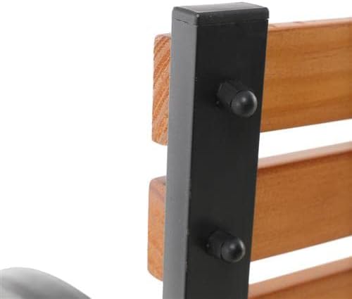 Outvita Garden Bench, 48" Front Porch Bench with Steel Frame Solid Construction, Outdoor Seating for Yard,Playground, Patio