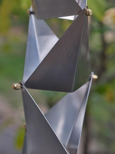 Nutshell Stores Origami Rain Chain - Stainless Steel - 18 Feet