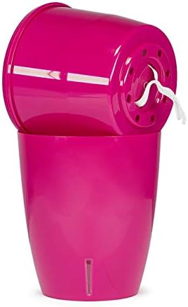 Santino 4.9 Inch ORCHIDEA Self Watering Pots for Orchids in White (Set of 3) - Decorative Wicking Planter with w/Great Aerification, Drainage and Water Level Indicator