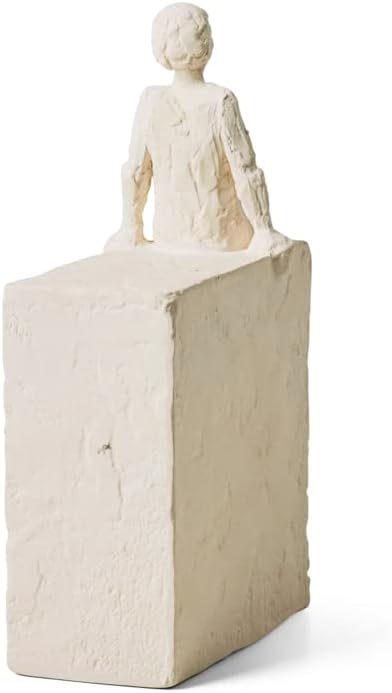 Kahler Astro Virgo Sculpture, White, 8.3" H x 2.8" L