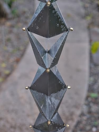 Nutshell Stores Origami Rain Chain - Stainless Steel - 16 Feet