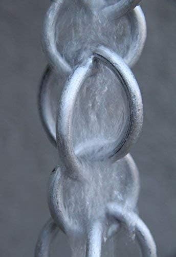 Nutshell Stores Double Loops Rain Chain - Aluminum - 12 Feet