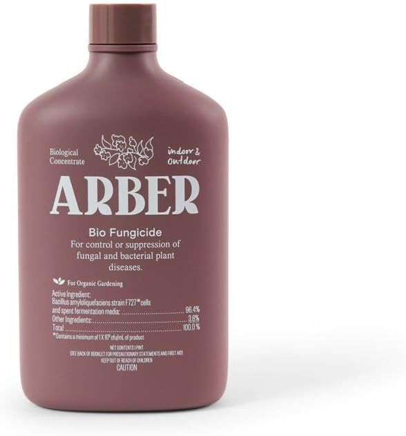 Organic Fungicide Liquid Concentrate for Indoor, Outdoor, and House Plants – Natural Fungicide for Plants, Lawn Fungus Treatment, Powdery Mildew Control, Mushroom Lawn Treatment, Spider Mite Defense