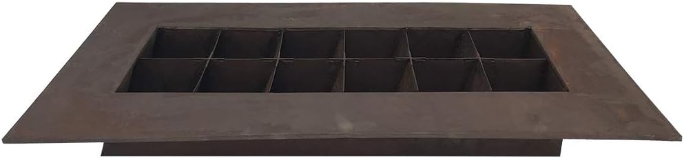 Modern Home Living Wall Galvanized Steel/Zinc Succulent Planter (Rust Zinc, 12 Pocket)