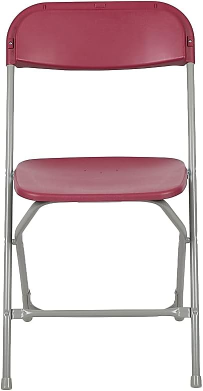 Flash Furniture Hercules™ Series Plastic Folding Chair - Red - 2 Pack 650LB Weight Capacity Comfortable Event Chair - Lightweight Folding Chair