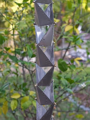 Nutshell Stores Origami Rain Chain - Stainless Steel - 16 Feet