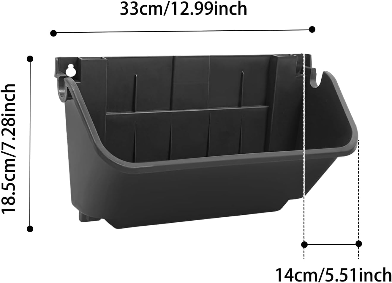 18 Pack Self Watering Wall Mounted Planter, Indoor and Outdoor Vertical Planter Wall Mounted Planter for Patio Outdoor Decor with Drainage Holes, Vertical Garden Planters for Indoor Plants- Black