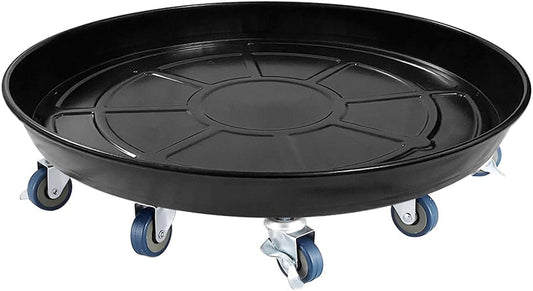 Plant Caddy with Wheels, Heavy Duty Plant Stand with Universal Wheels, Round Pot Trolley for Indoor Outdoor,18inch Black