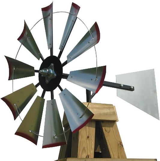 Scott Windmills 30-inch Windmill Head w/Plain Tail & Instructions to Build an 8-Foot Tall Windmill