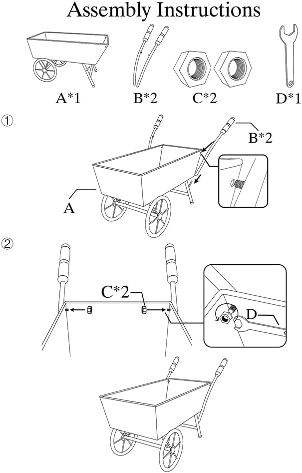 15 Inch Farmhouse Small Flower Cart with Wooden Handles Metal Wagon Planters for Outdoor Plants Decorative Wheelbarrow Plant Cart for Patio Garden Balcony Golden