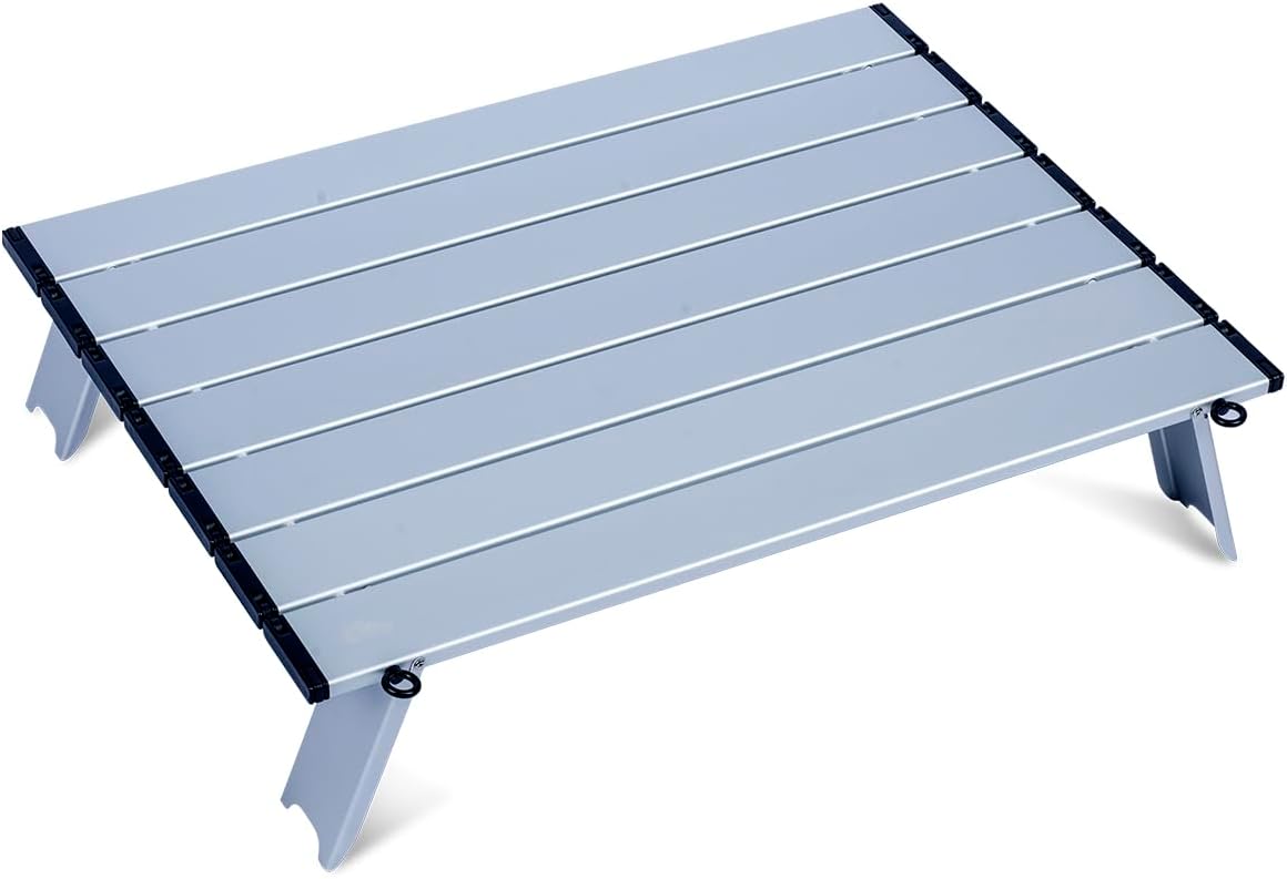 iClimb Ultralight Compact Mini Beach Picnic Folding Table with Carry Bag