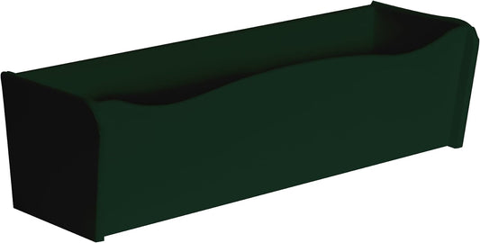 Flower Box 18" x 6" x 5" Forest Green Polyethylene for Window Sills, Sheds, and Playhouses, 1 PK (FB18FG-BX1)