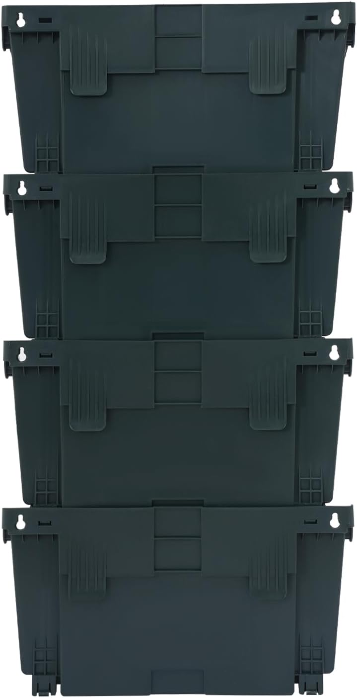 Vertical Wall Planter, Wall-Mounted Living Garden Planter with 16 Plastic Pots Stackable Wall Hanging Flower Pot Clasp Design for Vegetables Flowers (Army Green 16)