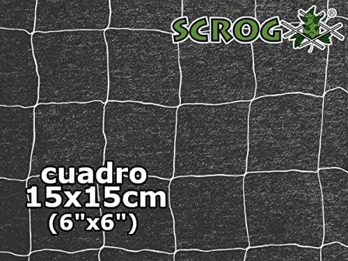 OLDMACDONALD Heavy Duty Polyester Trellis Netting Bulk Roll, 5ft x 350ft (60” x 350’ | 1.52m x 106.5m), 6" (15 cm) Squares, Heavy Duty Scrog Net Climbing Plants Vegetables Fruits Flowers Growing Vine
