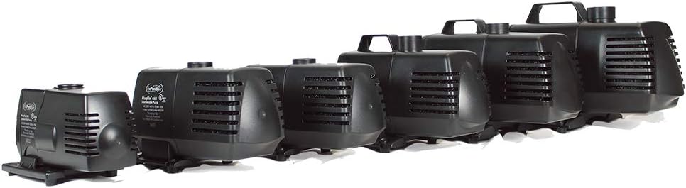 The Pond Guy MagFlo High-Efficiency Compact Pump for Small Water Gardens, Quiet Multi-Purpose System for Waterfalls, Fountains or Spitters, 590 GPH