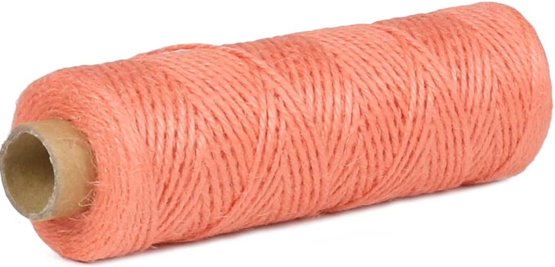 2mm 328ft Colored Natural Jute Twine String for Gift Wrapping Craft Baker Plant Christmas Ribbon Twine Handmade Arts Decoration Thin Packing String Home Decor