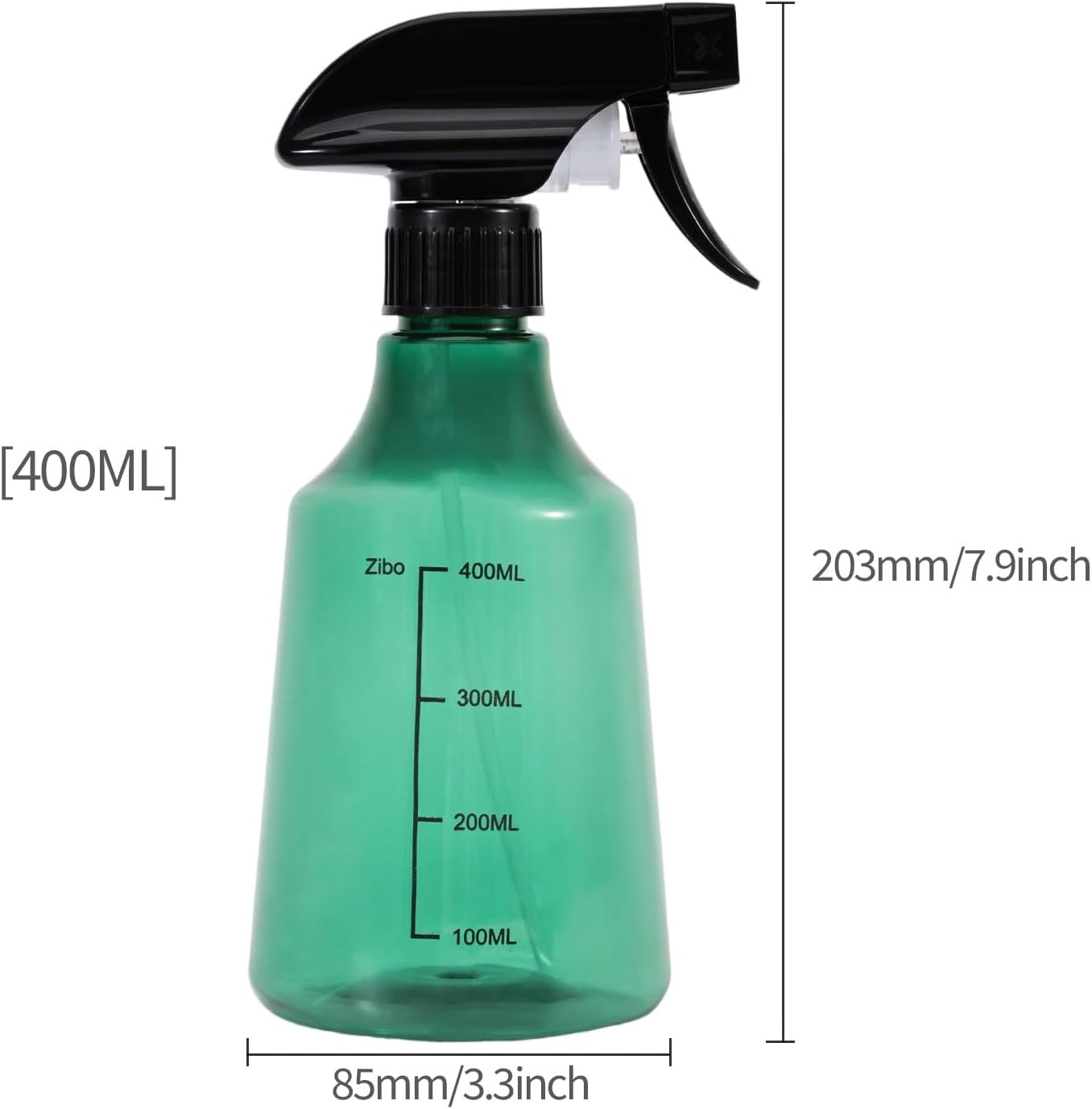driew Plant Mister Spray Bottle, 13.6oz 400ML Plant Mister Water Spray Bottle with Scale for Plants Misting Bottle Water Fine Mist,Green