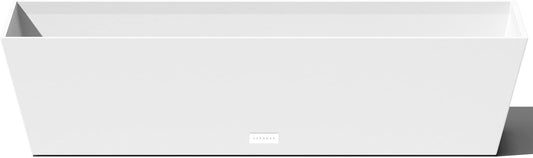 Veradek Pure Series Window Box Planter - Long Rectangular Planter for Indoor or Outdoor Windowsill/Balcony | Durable All-Weather Use with Drainage Holes | Modern Decor for Herbs, Small Plants, Flowers