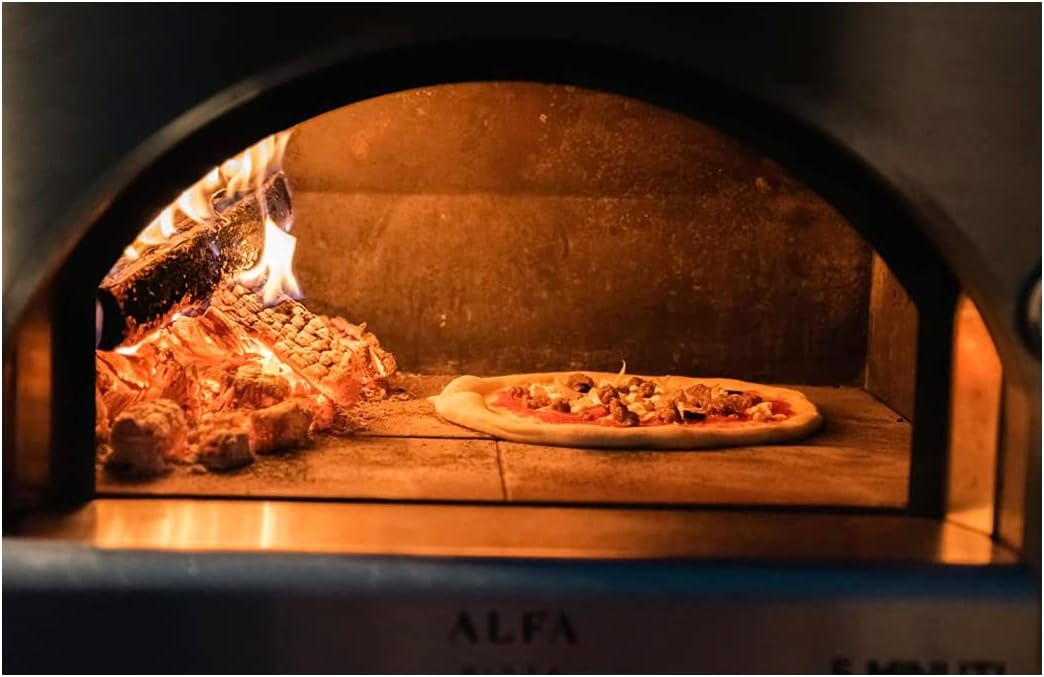 Pizza Oven Wood 12 Inch Naturally Cured White Oak Splits Cooking Wood for Free Standing Ovens 1650 Cubic Inches (Cherry)