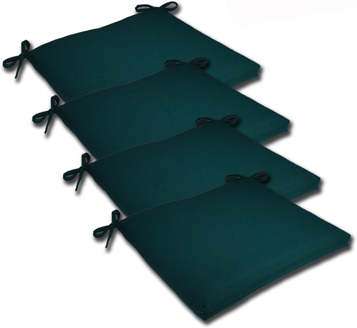 Comfort Classics Set of 4 19W x 17Dx 2H Spun Polyester Outdoor SEAT Cushion in Solid Spruce Inc.