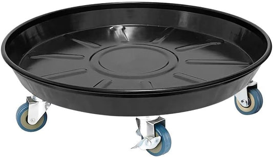 Rolling Plant Caddy Dolly with Wheels, 16" Heavy Duty Plant Stand on Casters for Planters, Wheeled Plant Roller Base for Indoor Outdoor Flower Pot, Black, 1 Pack