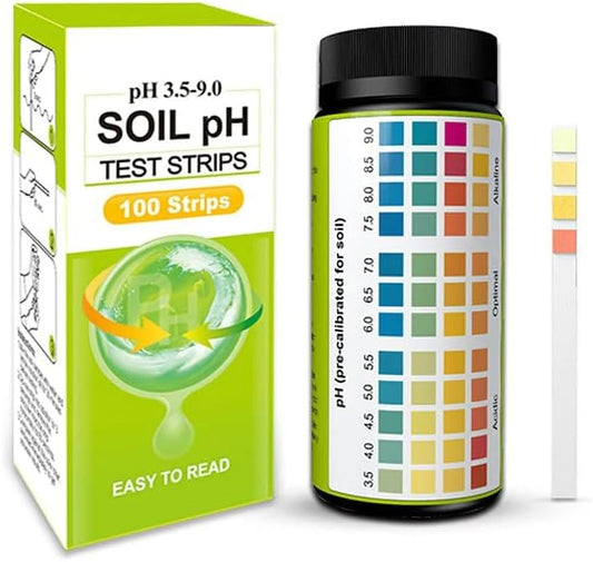 Sper Scientific 310007 Soil pH Test Strips - Quick and Accurate Testing for Home Gardening, Farming & Landscaping - Measures pH 3.5 to 9.0-100 Easy-to-Use Strips for Optimal Plant Growth - 4 pc