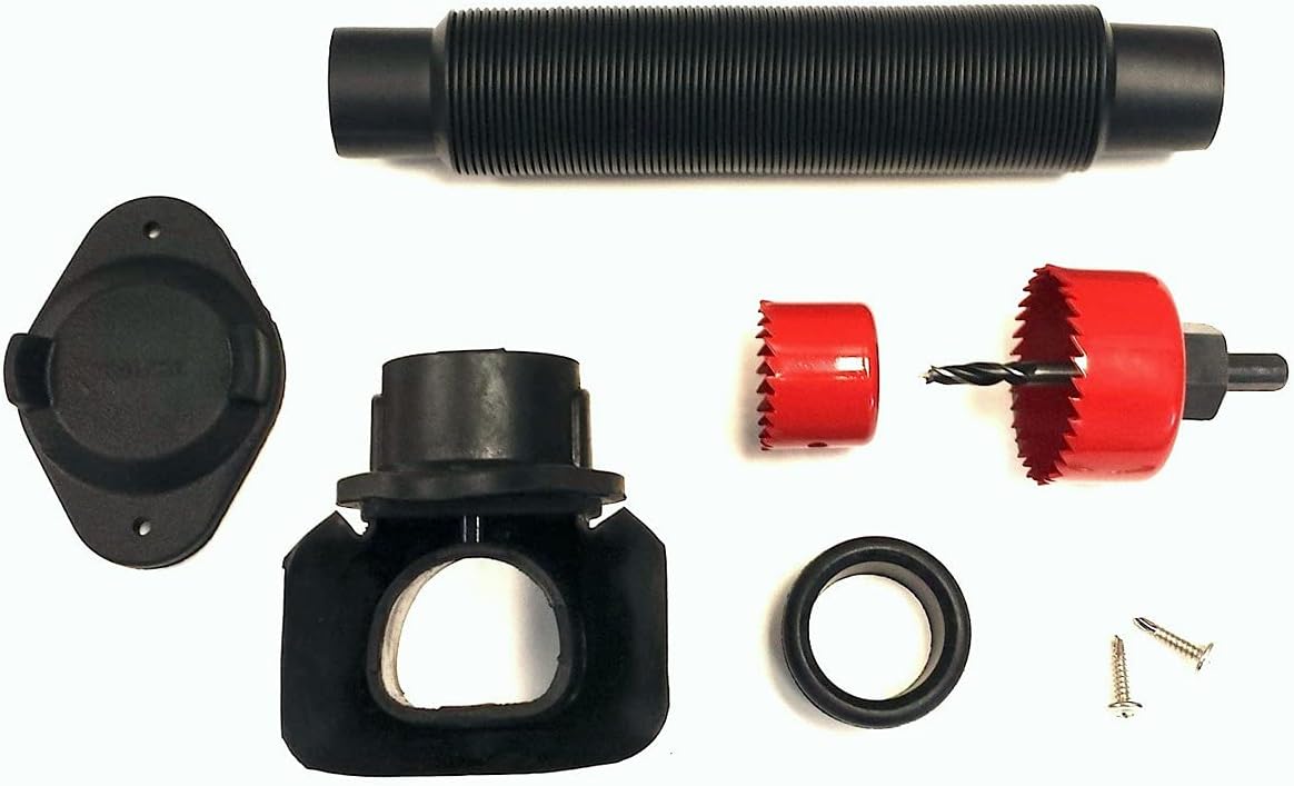 EarthMinded FlexiFit Universal Diverter System - Works with Standard Rectangular Downspouts - Easily Connects Your Existing Rain Barrel to a Downspout Diverter System