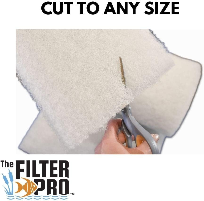 Beige Coarse Filter Media, 2" Thick, 12" x 56" Roll, Perfect for Aquariums, Ponds or Water Gardens, Made in USA