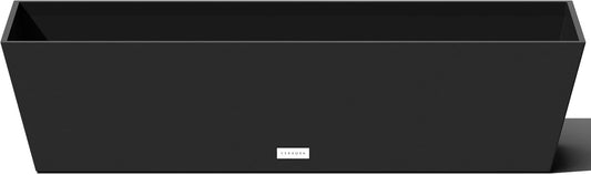 Veradek Pure Series Window Box Planter - Long Rectangular Planter for Indoor or Outdoor Windowsill/Balcony | Durable All-Weather Use with Drainage Holes | Modern Decor for Herbs, Small Plants, Flowers