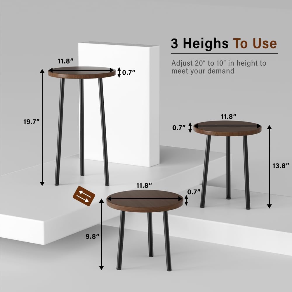 Plant Stand Indoor, Mid Century Plant Holder 2 Pack , Corner Plant Stand Modern Plant Table for Indoor Plants Home & Garden Decor , Outdoor Plant Stands for Patio Garden Office Living Room