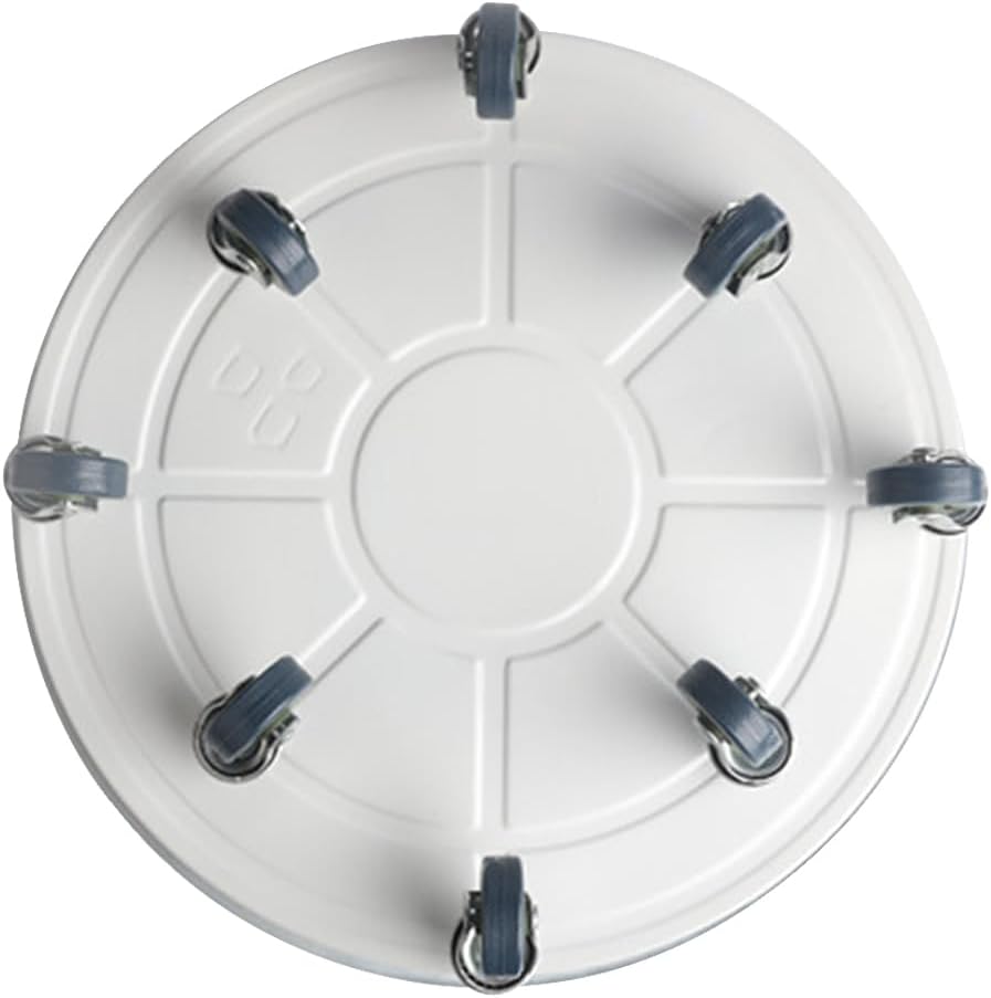 Plant Caddy with Wheels, Heavy Duty Plant Stand with Universal Wheels, Round Pot Trolley for Indoor Outdoor (20inch, White)