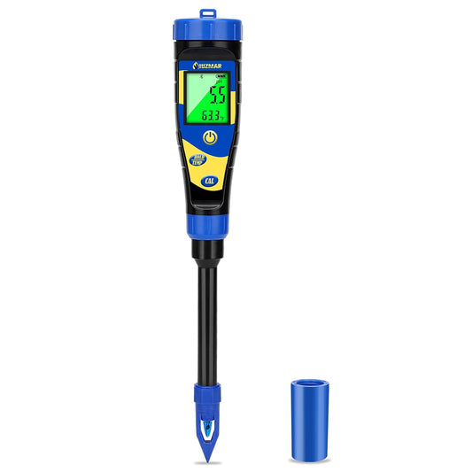 Smart Soil pH Meter for Garden Lawn Digital Soil pH Test Kit for Indoor Plants Soil pH Tester for Grass, Greenhouse, Outdoor, Farming, Yard Plants Measuring Soil pH for House Plant